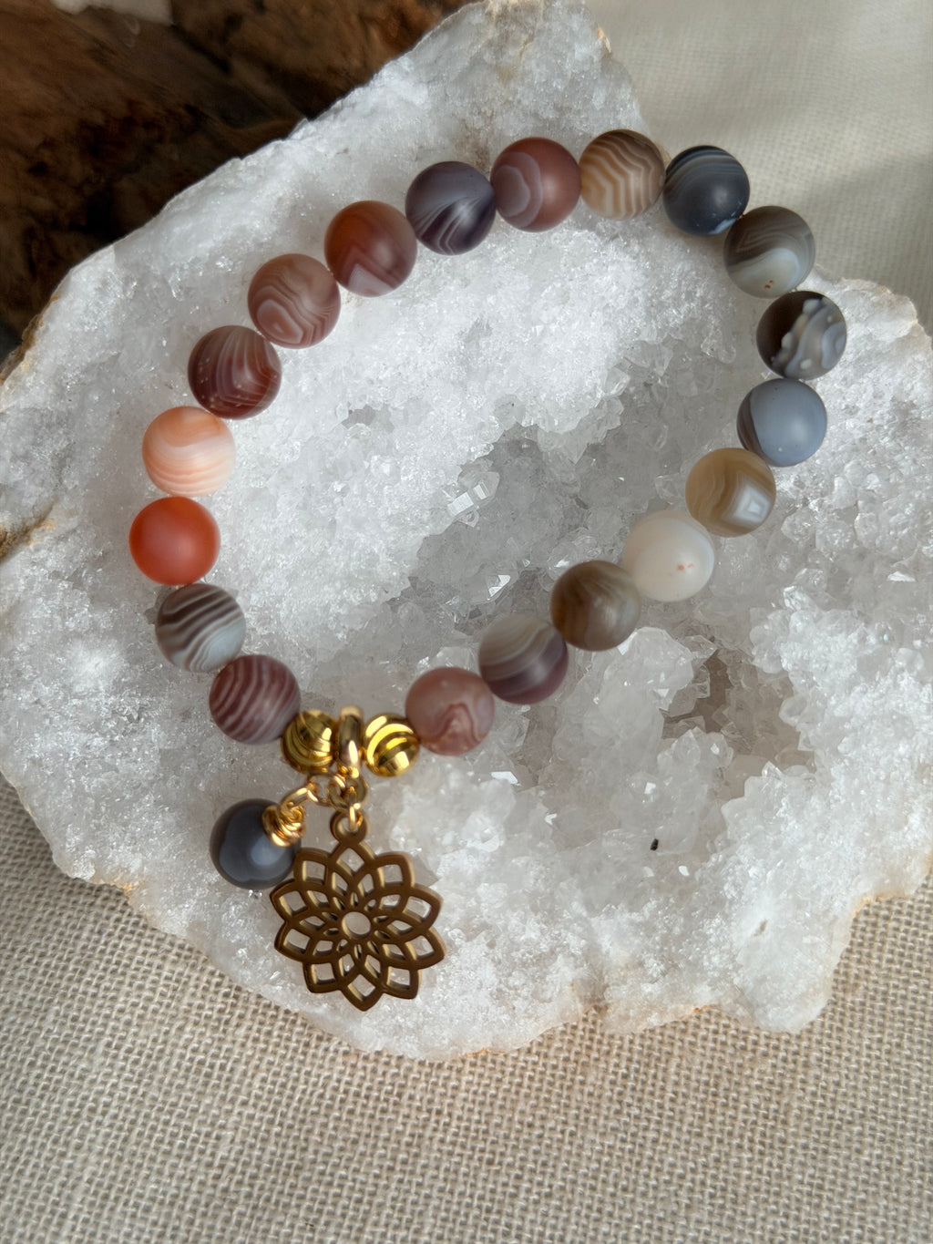 Armband met Botswana-agaat