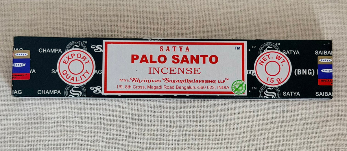 Satya wierookstokjes, productverpakking van 15 gram Palo Santo