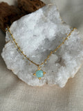 Indy-ketting met natuurlijke amazoniet