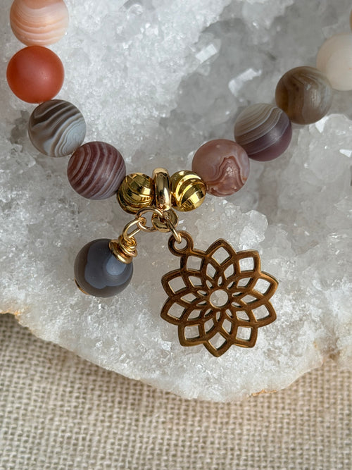 Armband met Botswana-agaat