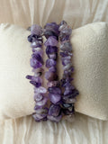 Amethist splitarmband