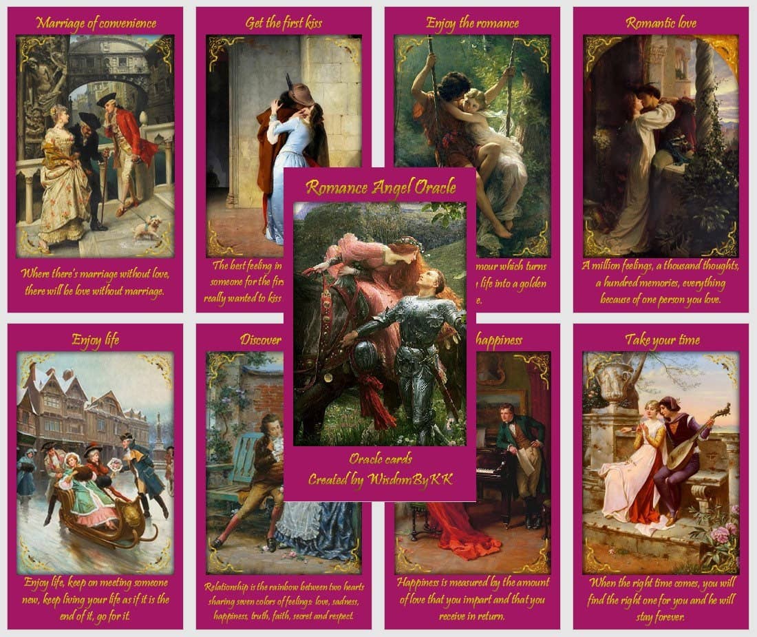 Romance Angel Oracle – 44 kaarten