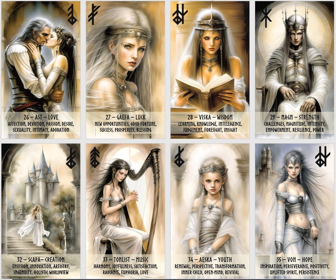 Nordic Runes Oracle – 44 kaarten