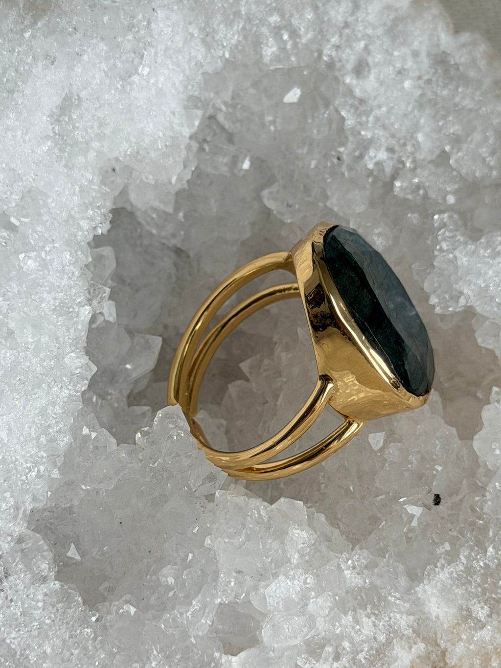 Elegantie-ring met labradoriet