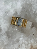 French Baguette-ring met Desert Drusy