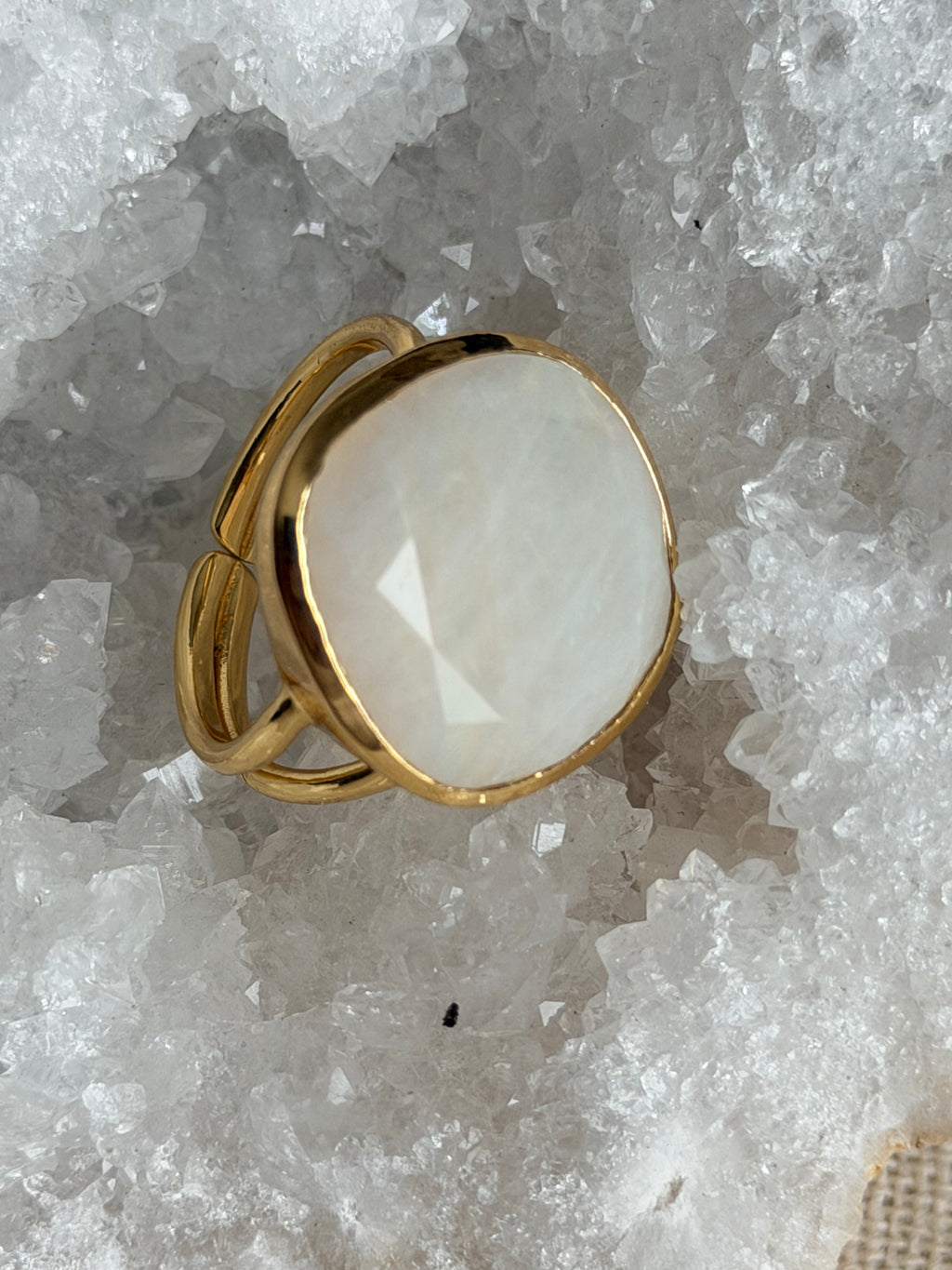 Elegantie-ring met maansteen