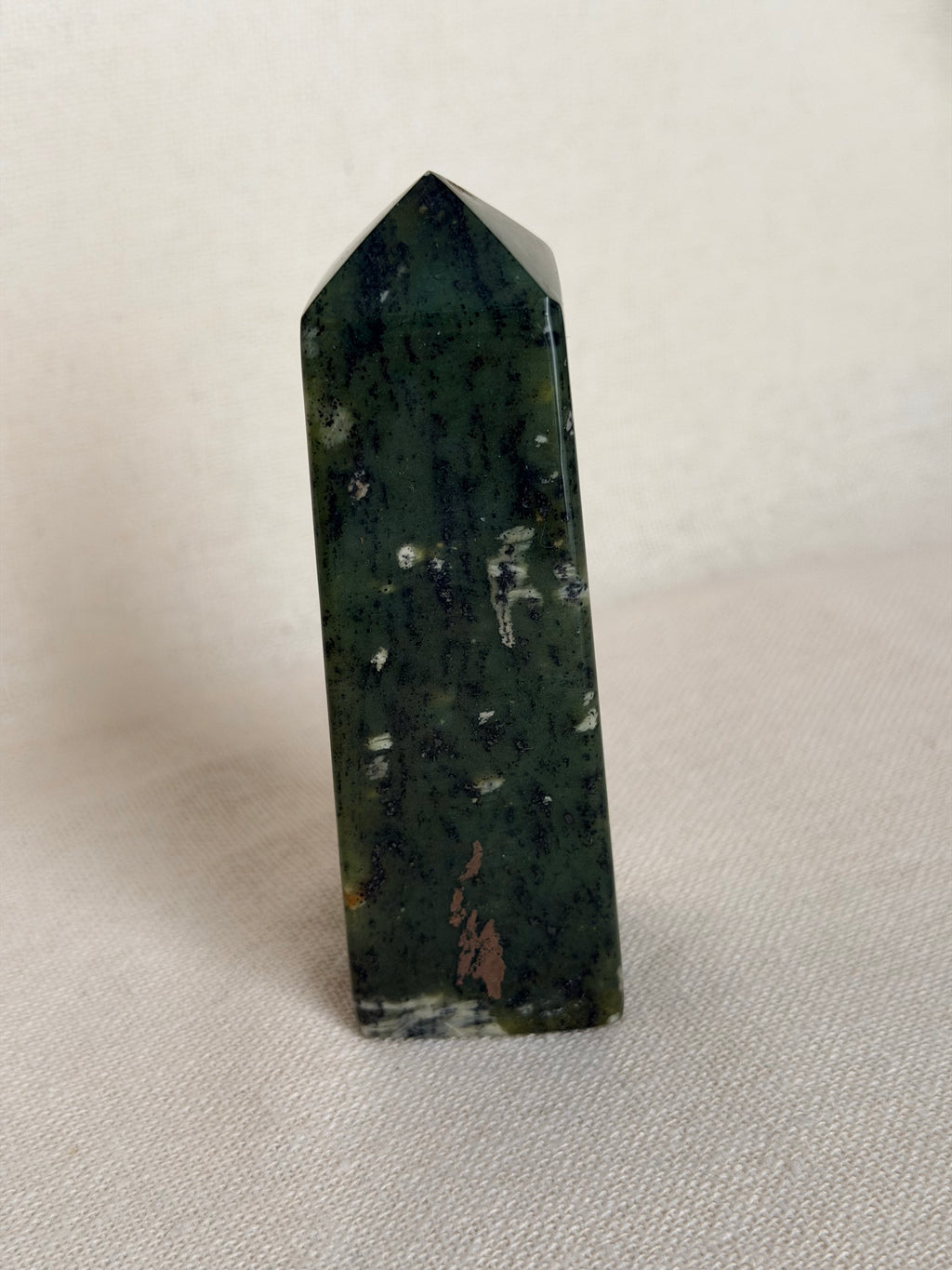 Groene jade punt