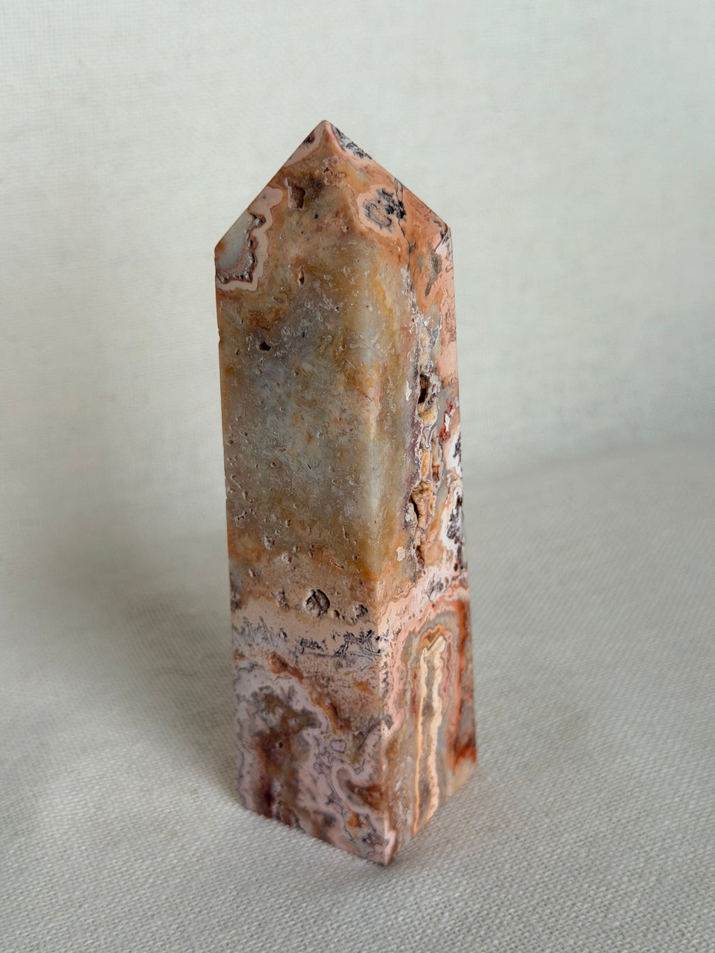 Roze Chalcedoon punt
