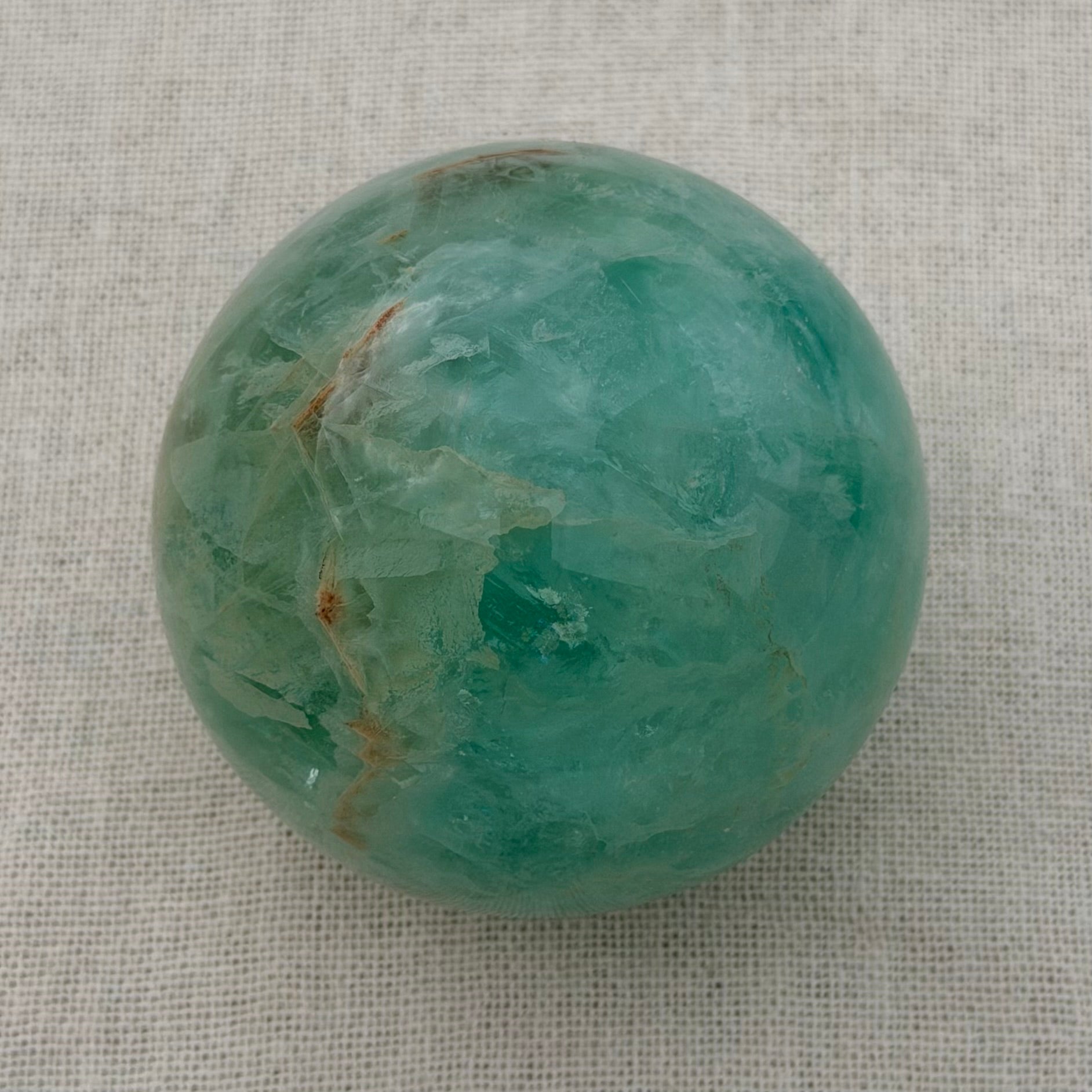 Groene Calciet Bol – Uniek exemplaar