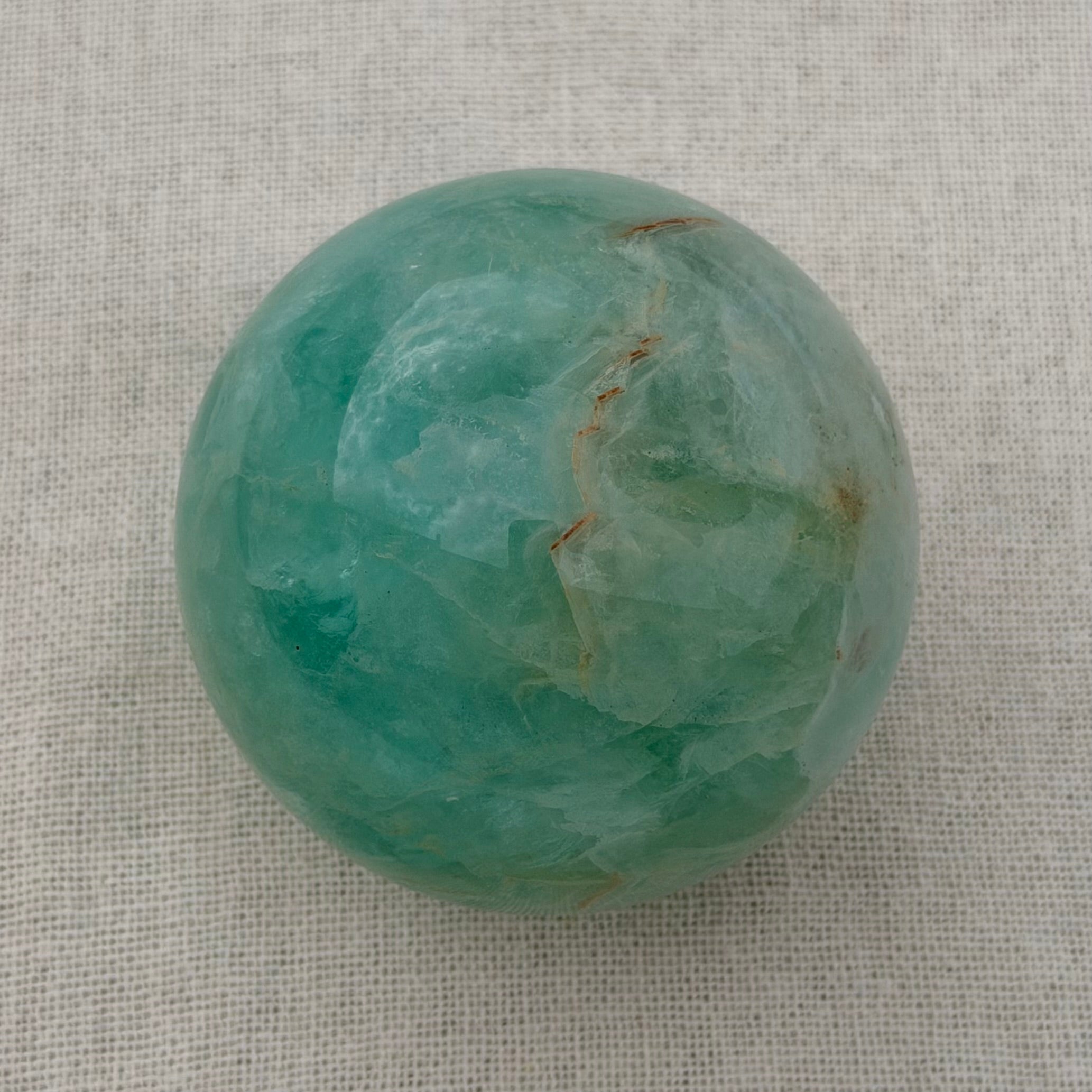 Groene Calciet Bol – Uniek exemplaar